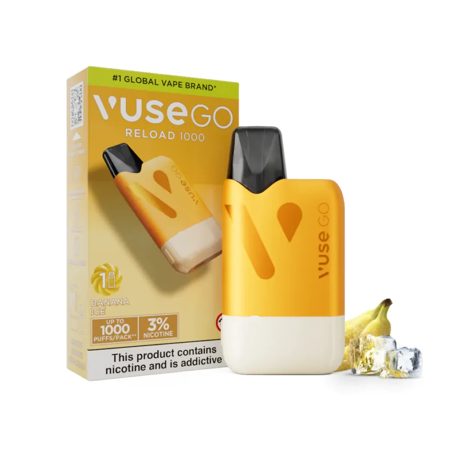 Vuse GO Reload Starter Kit – Yellow Device + Banana Ice Pod