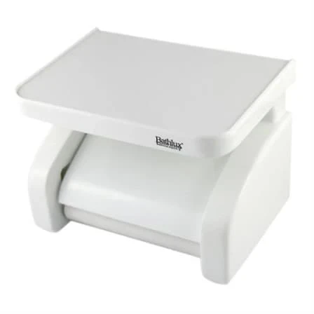 Bathlux Suction Toilet Paper & Phone Holder | No-Drill, Reusable, Modern Design
