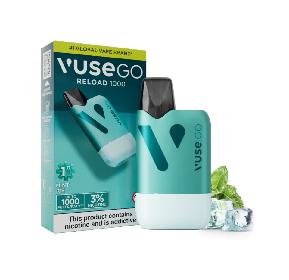 Vuse GO Reload Starter Kit – Aqua Device + Mint Ice Pod