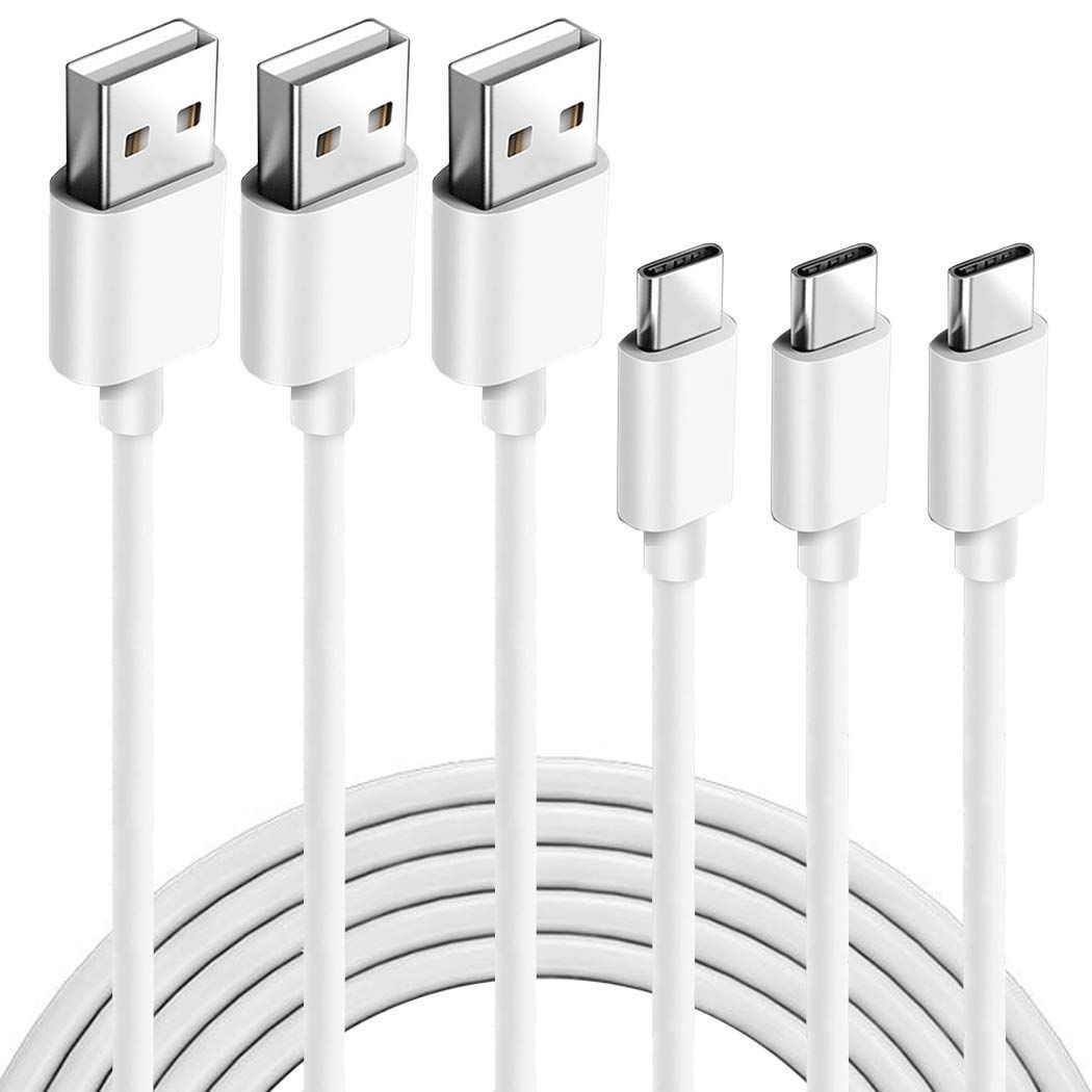 Pack of 3 – 1M USB Type-C Charging & Data Cables | Fast Charge, Durable PVC Jacket