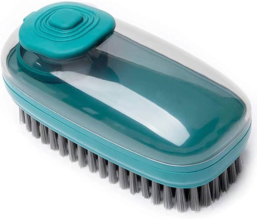 Multifunctional Hydraulic Cleaning Brush with Soap Dispenser – Non-Slip Grip, Durable Bristles