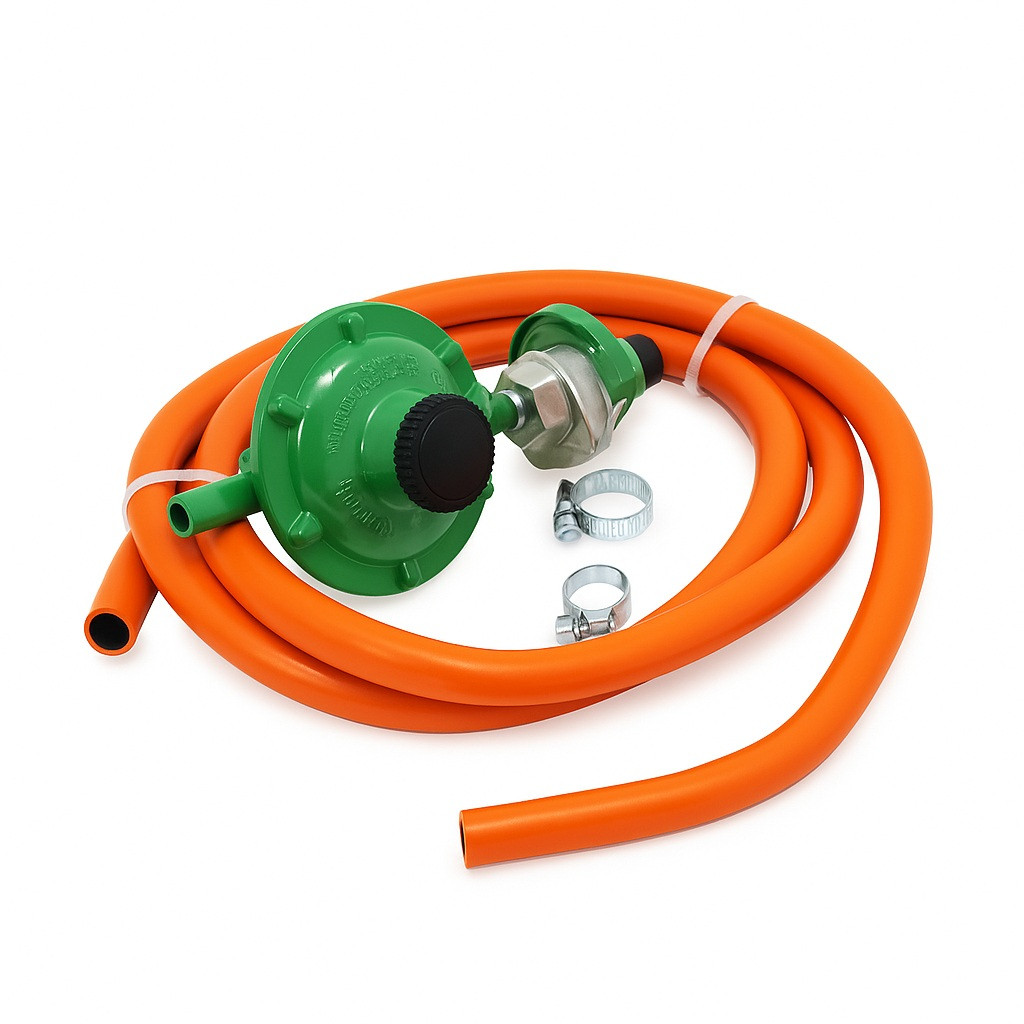 Regulator Set for 9 KG Gas Cylinder with Pipe – Safe and Durable Gas Flow Control