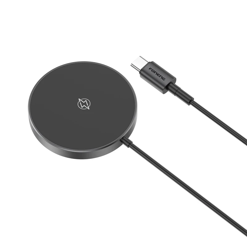 FONENG Mini 15W &1M Cable Magnetic Wireless Charger with Stand W03